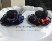 Christmas 3"Top Hat-Headband-Newborn Top Hat- Baby Top Hat- Baby Top Headband- Baby Headband-Christmas Hat- Christmas Headband-Mini Top Hats Il_170x135