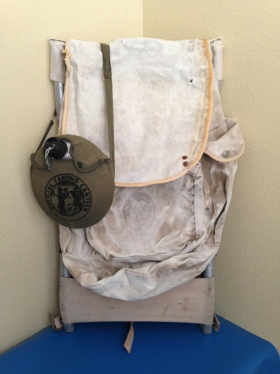 Vintage BSA Boy Scouts of America Backpack by NVMercantile on Etsy