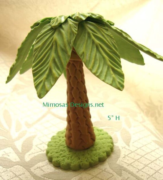 Palm Tree Cake Topper Safari Cake Topper By MimosasDesigns