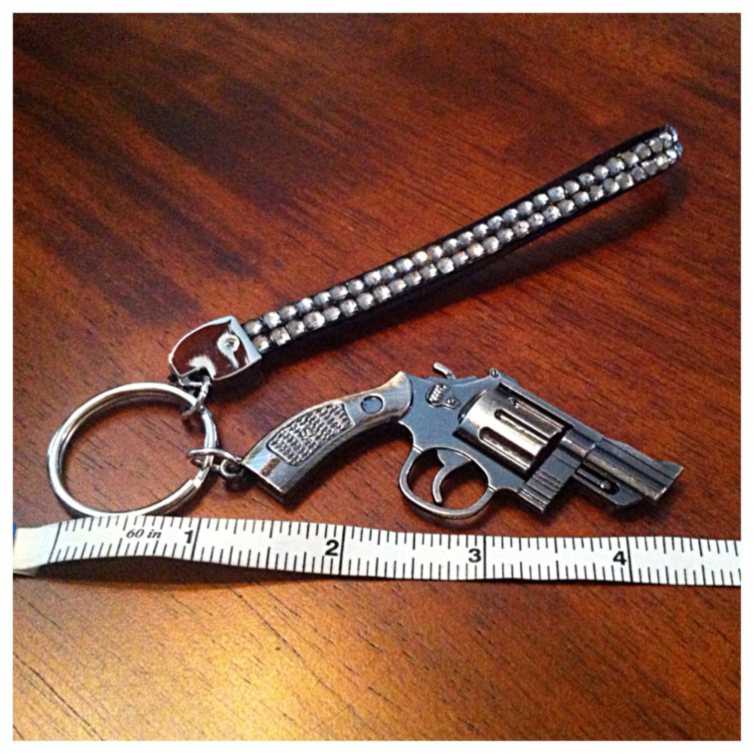 Gun Keychain Pistol Keychain Revolver Keychain Cowgirl