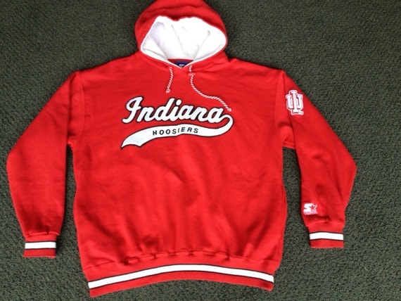 Vintage Mens Indiana Hoosiers IU Basketball Starter Pullover