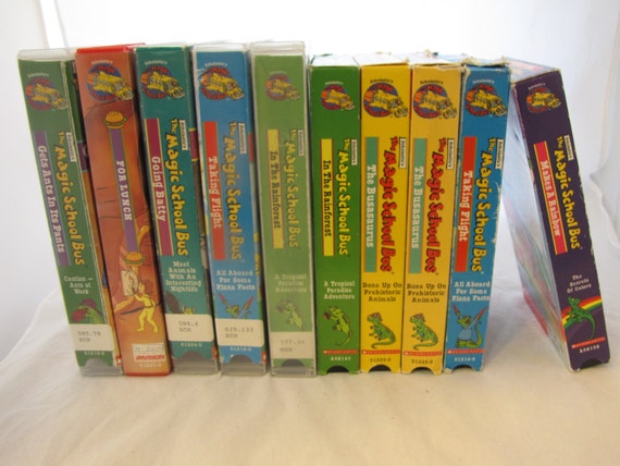 ON SALE : Vintage The Magic School Bus VHS Tapes by NorthodoxRocks