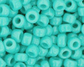 TOHO Seed Bead 8/0 ~ Opaque Turquoise ~ 8 Grams (TR-08-55) A-7