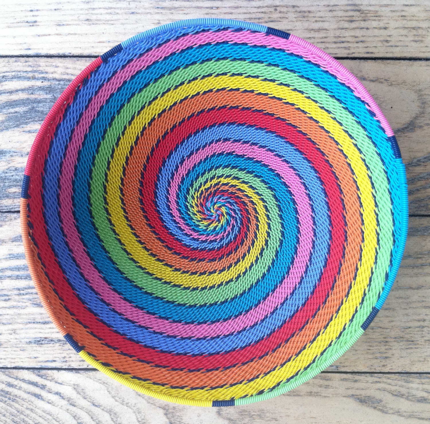 African Telephone Wire Basket