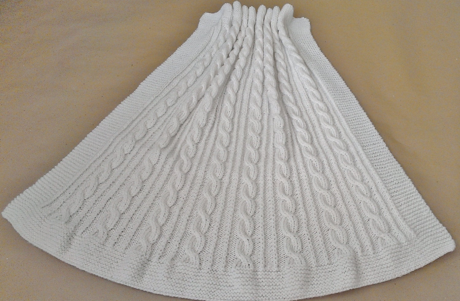 Knitting Pattern: Lovely Cabled Baby Blanket Knitting ...