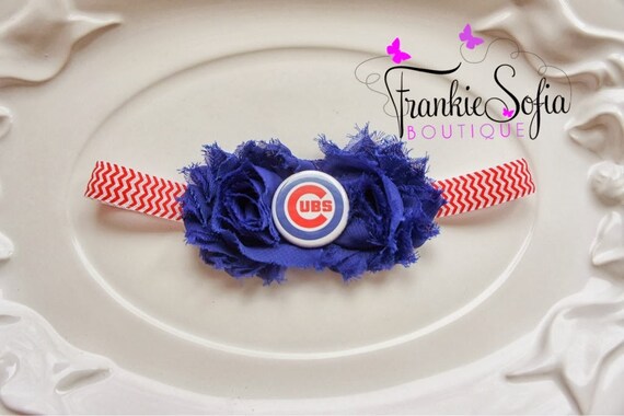 559 New baby headbands chicago 861 Chicago Cubs headband Baby HeadbandsNewborn by Frankiesofia 