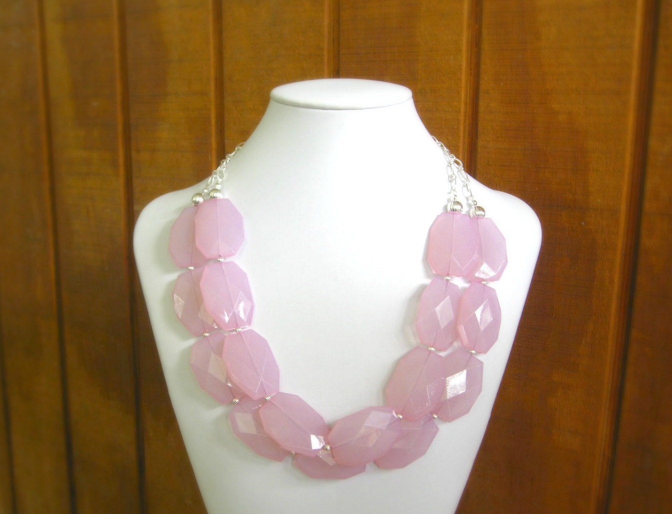 Blush Pink necklace Blush pink bridesmaid by ThatsmineBoutique