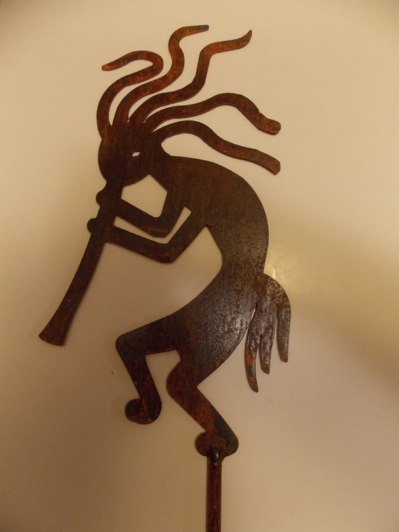 KokoPelli with eye METAL YARD ART by CUTTINGEDGECRAFTSMEN