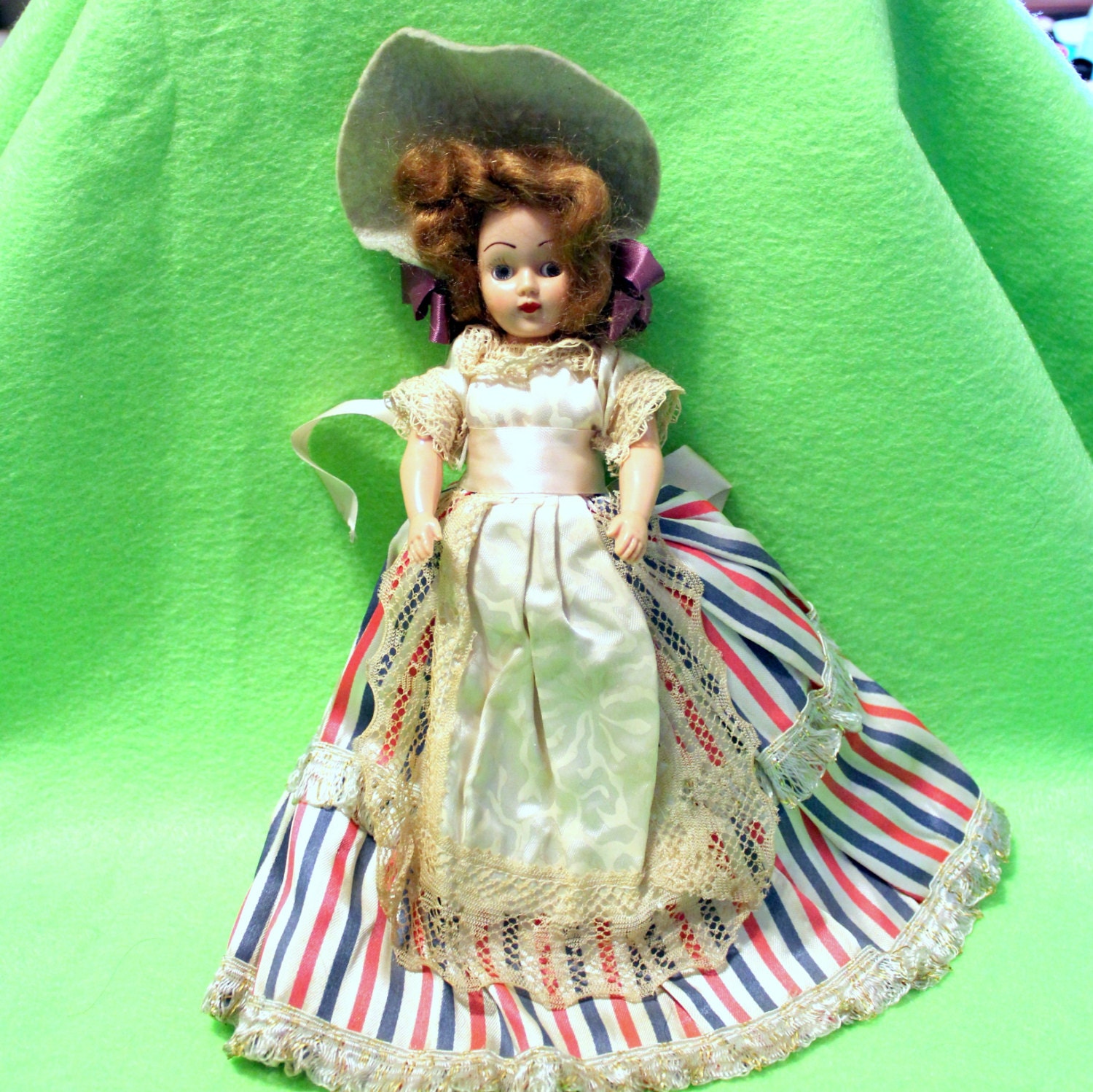 Vintage Patriotic Dress Doll