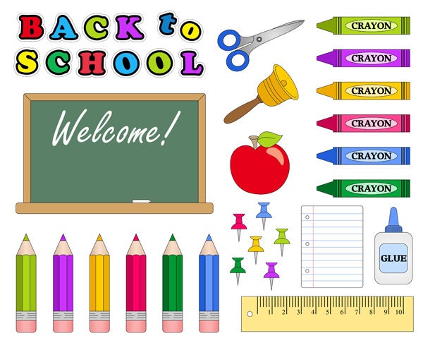 clip art for back to school supplies - photo #8