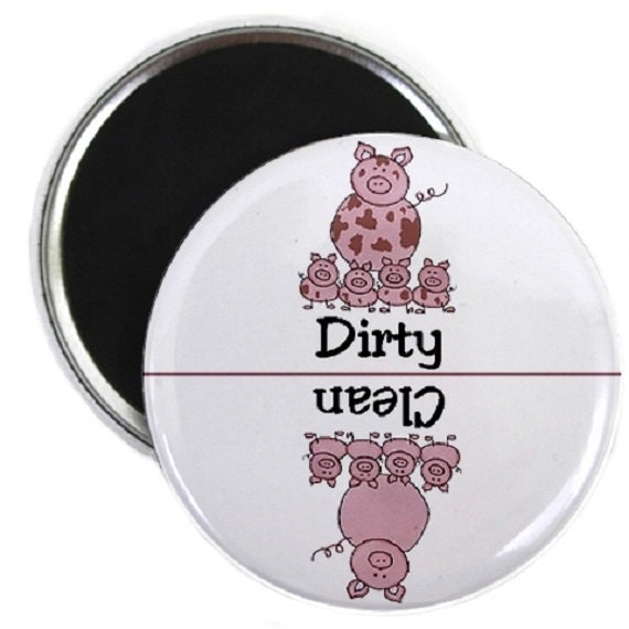 Pigs Clean Dirty Dishwasher Magnet