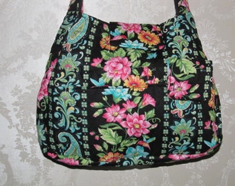 Brown - Handcrafted Quilted Handbag 26
