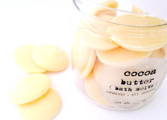 All Natural Cocoa Butter Melts - Organic Cocoa Butter in Wafers - Easy to Use and Melt - Great as Bath Melt, Body Butter, Cosmetics, More