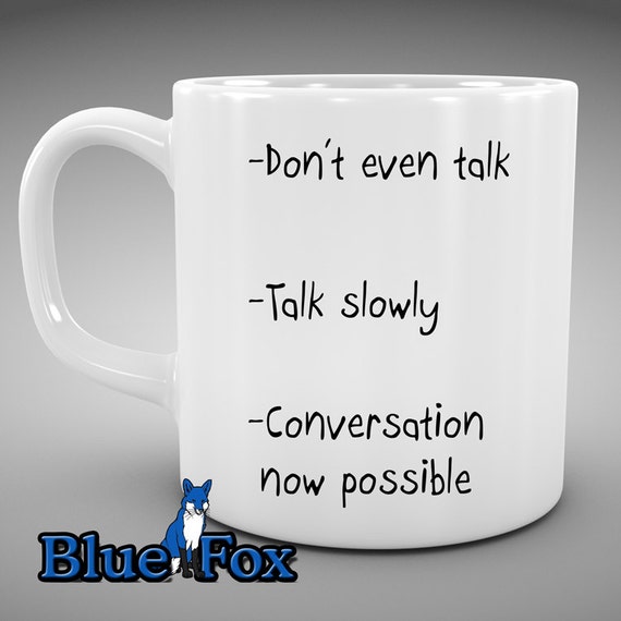 Image of coffee mug don't talk to me