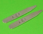 Custom Monogram Collar Stays - Hand Stamped Groomsman Gift Il_170x135
