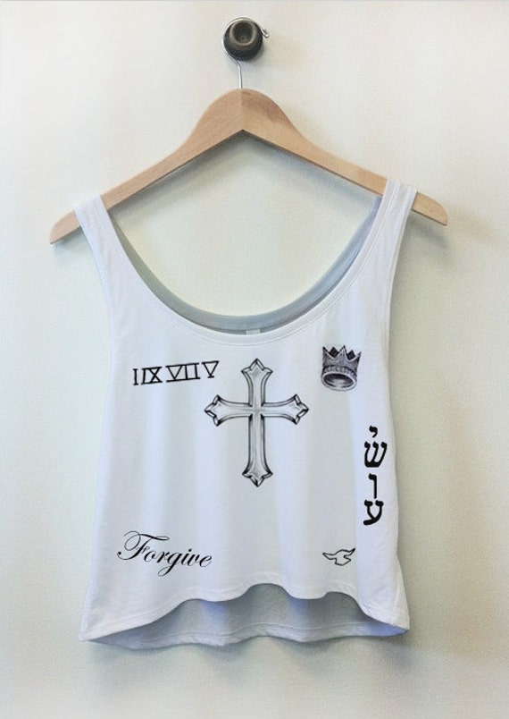Justin Bieber Tattoo Crop Top | justin bieber tattoos crop top by wastedkiss on etsy Justin Bieber Tattoo Crop Top | justin bieber tattoos crop top by wastedkiss on etsy