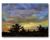 Sympathy Card - Spiritual Quote - Watercolor Quote Card - Also Available as a Print with a free Mat or a Quote Block (WCQ004) Sympathy Card - Spiritual Quote - Watercolor Quote Card - Also Available as a Print with a free Mat or a Quote Block (WCQ004)