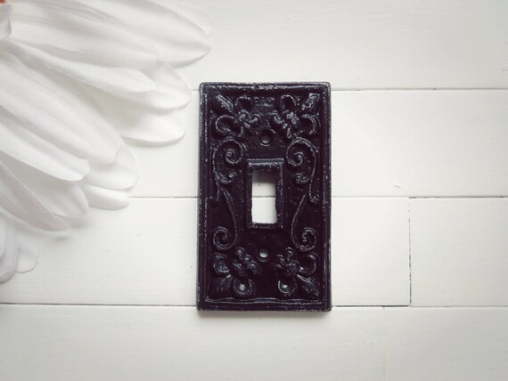 gloss black light switch cover