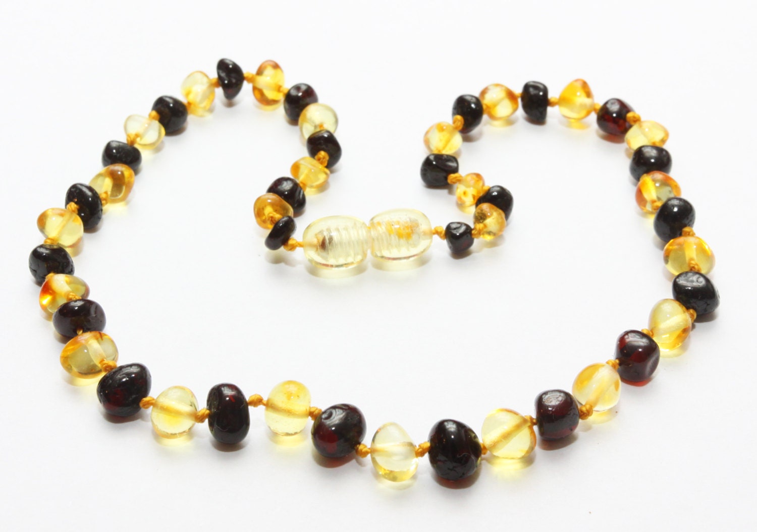 Authentic baltic amber baby teething necklace. 32-34