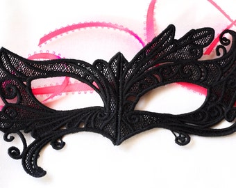 Lace mask / fit for prom masquerade , perfect for fairy costumes, mardi gras days