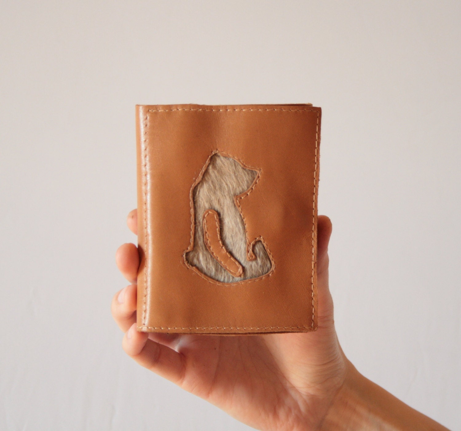 Leather Wallet Teddy Bear Wallet Purse Small