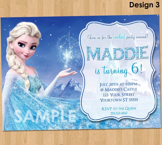 Free Elsa Invitations 3