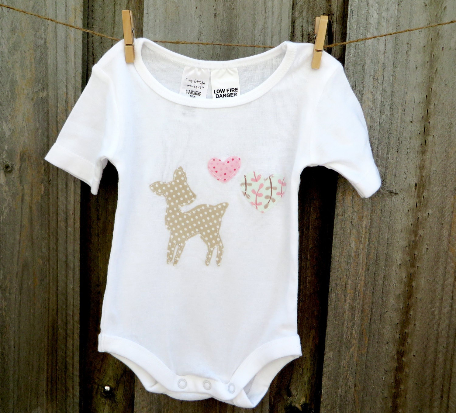 Baby Girl Little Deer Onesie