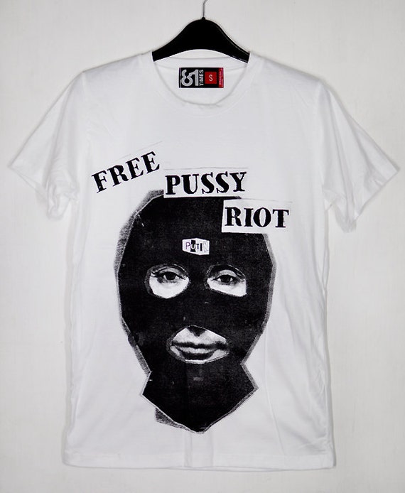 FREE Pussy Riot Russian Feminist Punk Rock Collective White Unisex T ...