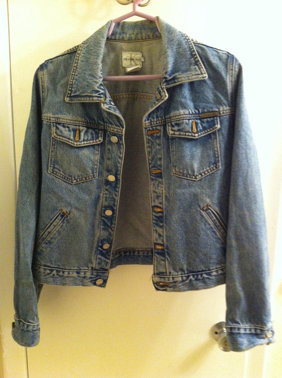 A vintage Calvin Klein denim Jacket in Large by backtothefuture123