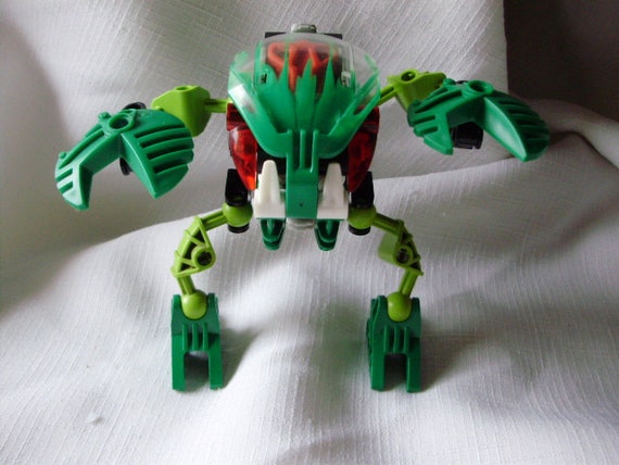 Vintage Lego Bionicle Bohrak Lehvak Green By Rennerladifference