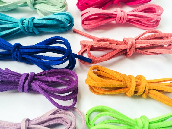 10 Rainbow Color Cord Mix / Chamois Leather by ...