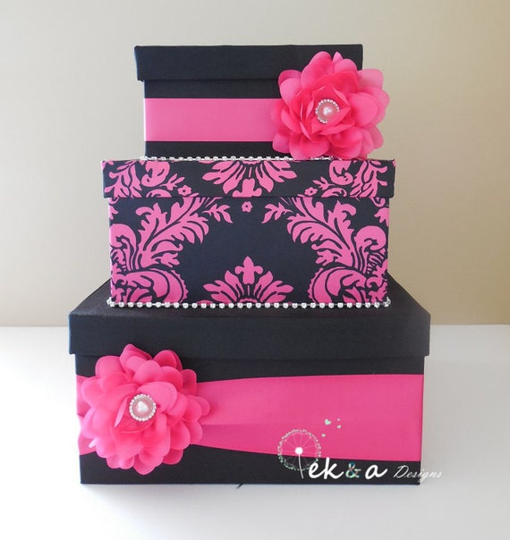 Wedding card box / money box / card holder / gift card box / 3 Tier ...