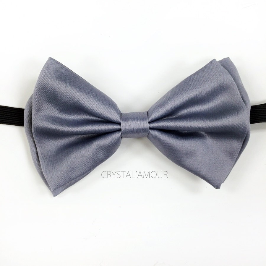 Gray Bow Tie Grey Tuxedo Bow Tie Adjustable Bow Ties for