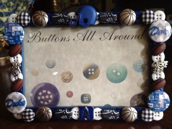 Duke University button picture frame