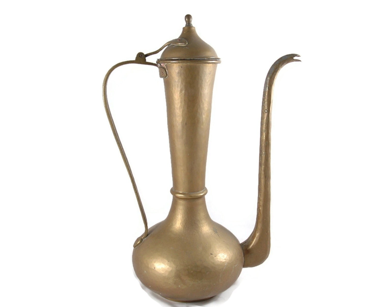 Antique Russian Brass Tea Pot Hallmarked 1916