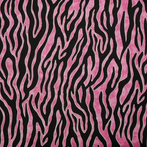 RJR Pink Tiger Print Cotton Fabric from Quilterland on Etsy Studio