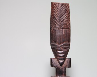 African / Tribal Hand Carved Wood Letter Opener