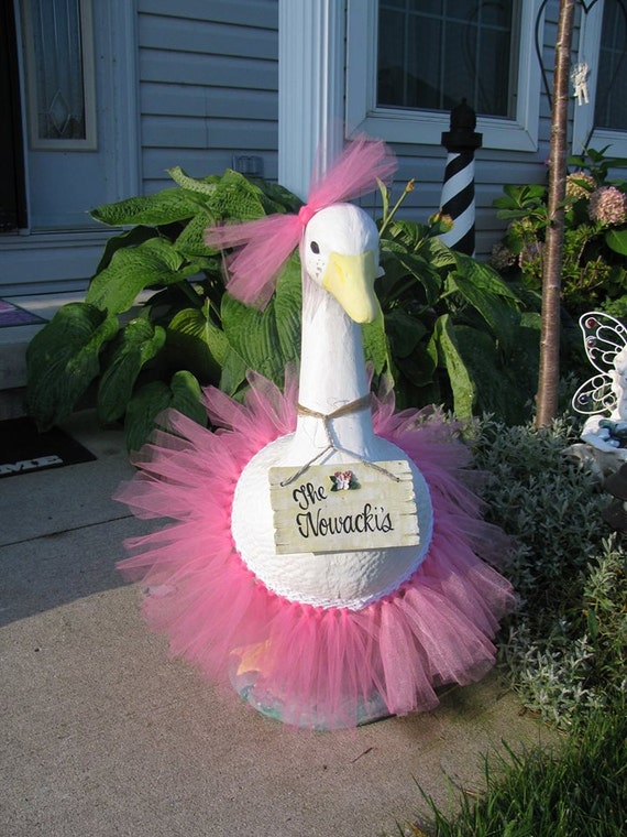 Custom tutu outfit for Goose statues