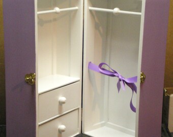 2 Color 2-Drawer-Ribbon 18" Doll Trunk