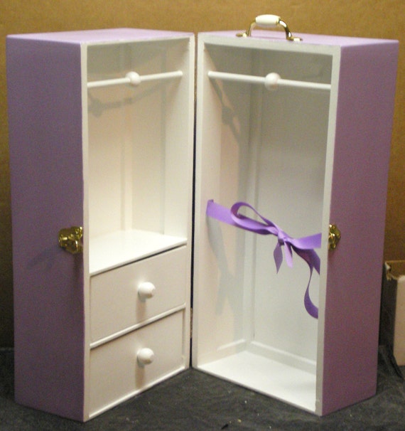 2 Color 2DrawerRibbon 18 Doll Trunk