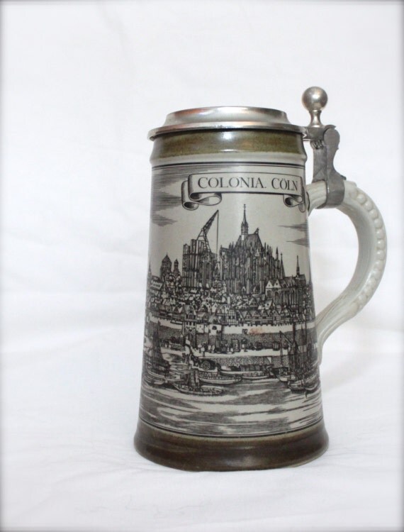Vintage Beer Stein Made in Germany Colonia Coln