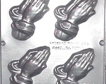 Large Praying Hands Chocolate Candy Mold Religious 403