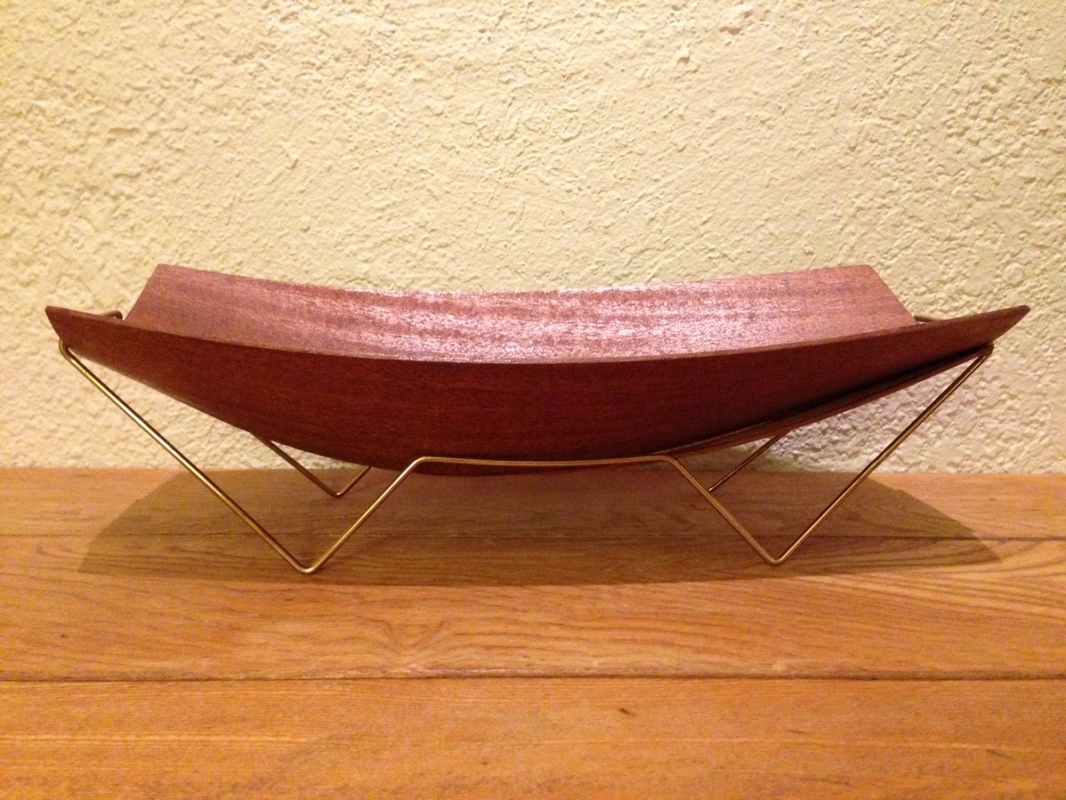 Danish Modern Teak & Brass CatchAll 1950's