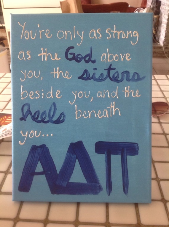 Items similar to ADPi Sorority Canvas on Etsy