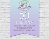 Professional Press Printed Cards -- 50 -- Flat Cards Il_170x135