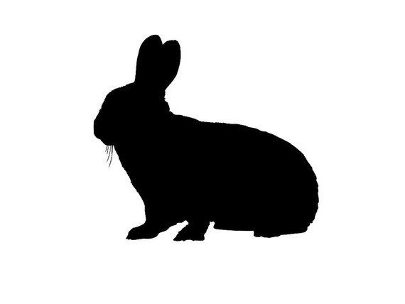 Download Bunny Rabbit Silhouette Custom Die Cut Vinyl Decal Sticker