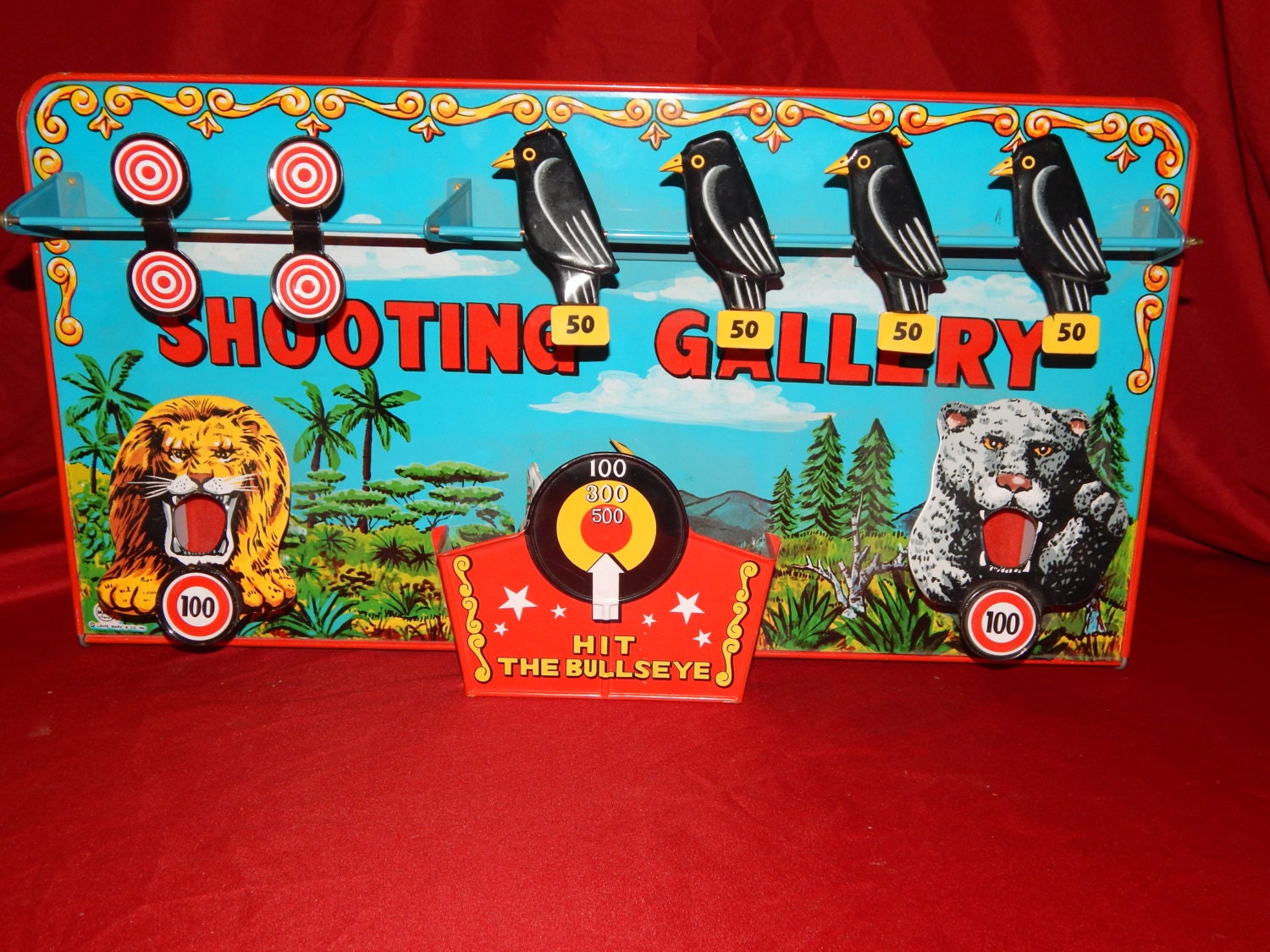 MARX Antique MINT Shooting Gallery This Tin Toy is in MINT
