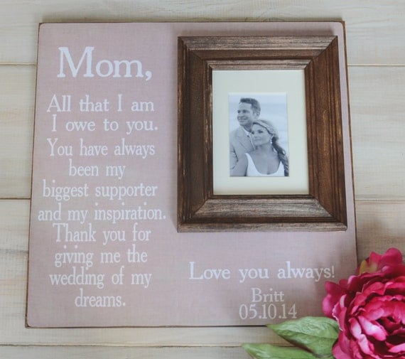 Parents Wedding Picture Frame for Parents Thank You Gift Wedding Gift ...