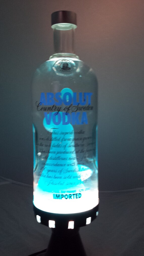 Lava lamp Absolut Vodka Electric Blue by on Etsy