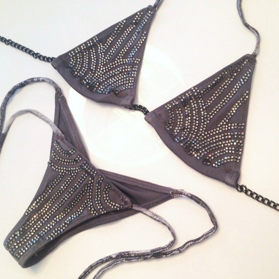 rhinestone bikini fashion nova
